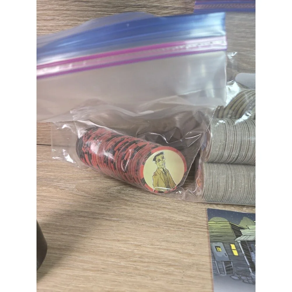 Zombies Texas HOLD'EM 2018-- With Extras!  Phoenix Convention Chip. Gems